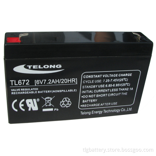 VRLA Lead Acid Battery 6V 7.2ah with Sightseeing Car